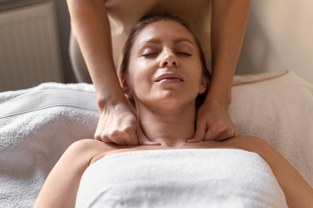 Peaceful spa environment